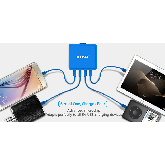 Pakrovėjas 5V 2.4A 4xUSB, 27W