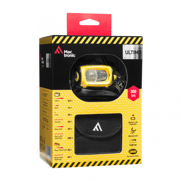 Profesionalus žibintuvėlis ant galvos Ultimo + krep&scaron;ys