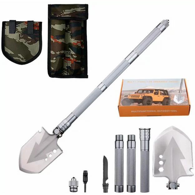Folding multi-function shovel 12-IN-1 76X13cm
