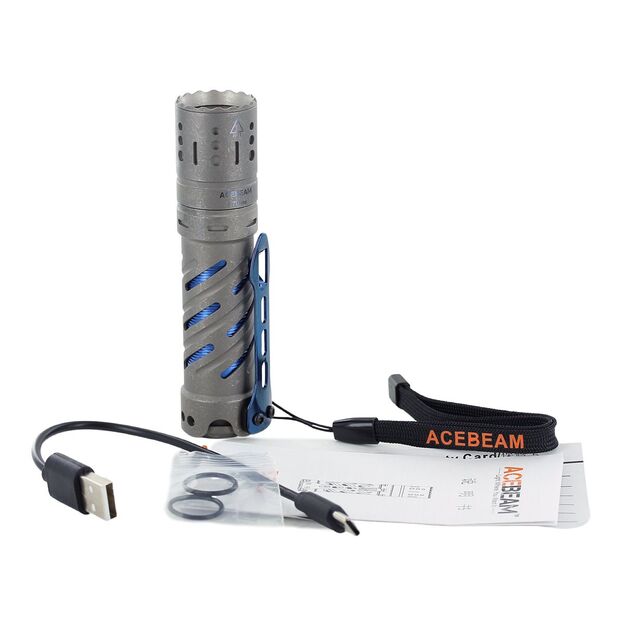 Acebeam E70 Mini CRI90+ titāna lukturītis