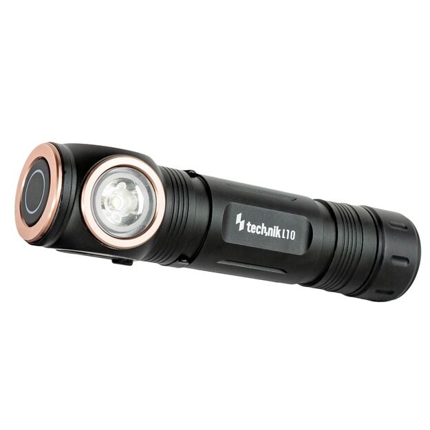 Technik flashlight L10 (+1x18650 2200mAh) Osram P9 + USB-C 1000 lm