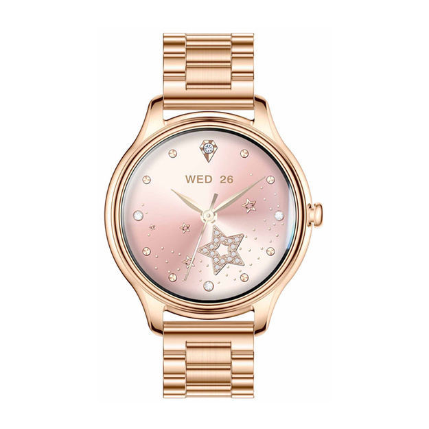 COLMI L28 Smart Watch (Gold + gold steel strap)