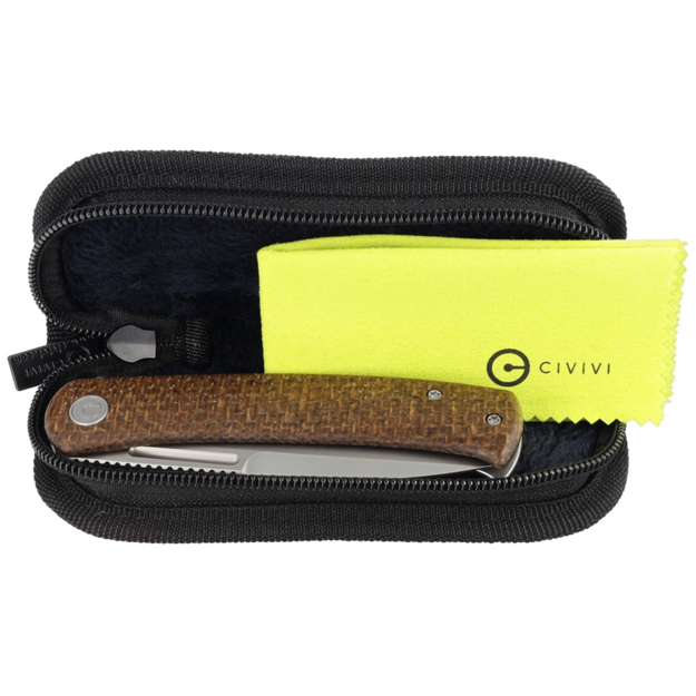 Civivi Cetos saliekamais nazis Brown Micarta / Tērauds 14C28N (C21025B-1)