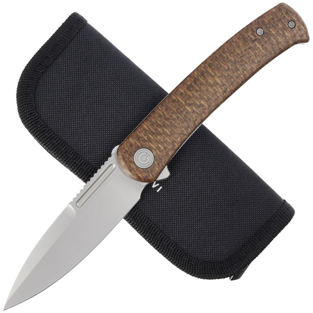 Civivi Cetos saliekamais nazis Brown Micarta / Tērauds 14C28N (C21025B-1)