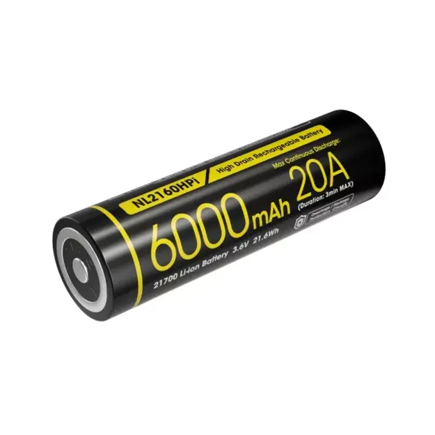 Nitecore High Drain akumulators 21700, 6000mAh, Li-ion NL2160HPI