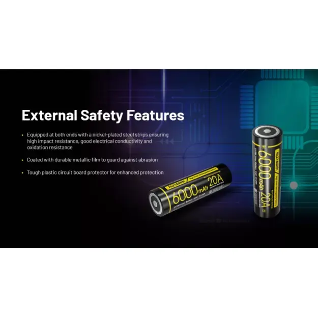 Nitecore High Drain akumulators 21700, 6000mAh, Li-ion NL2160HPI