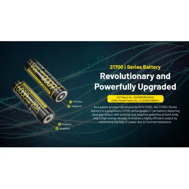 Nitecore High Drain akumulators 21700, 6000mAh, Li-ion NL2160HPI