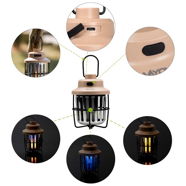VAYOX VA0336 Dārza un Terases Lampas Pret Kukaiņiem