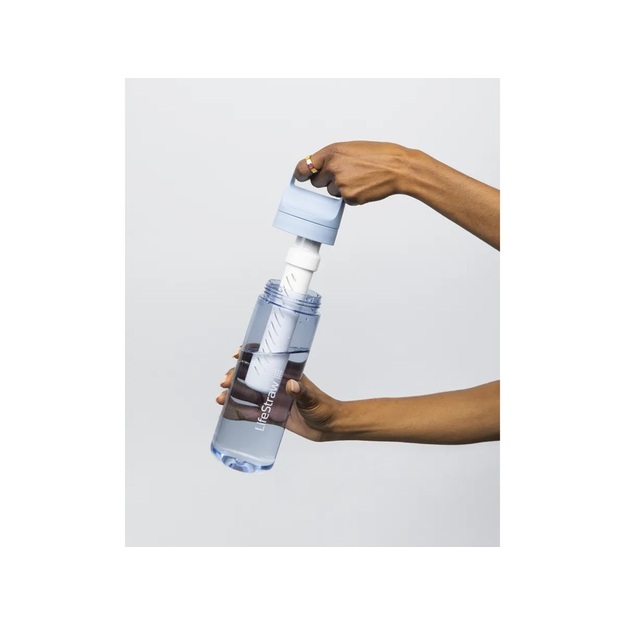 Дорожная бутылка LifeStraw Go 2.2 с фильтром 650 мл. Icelandic Blue LGV422BLWW