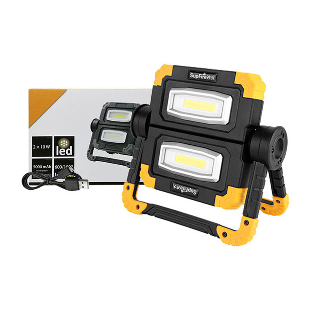 Darbnīcas lukturis Superfire G7, 1000lm, USB