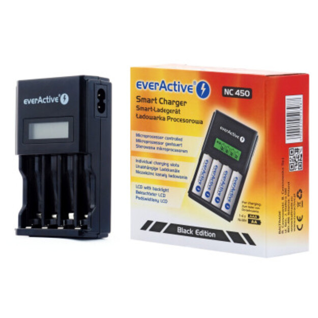 everActive NC-450 Black Edition lādētājs