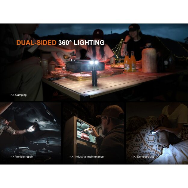 Fenix LD35R LED lukturītis ar baltu, sarkanu un zilu gaismu