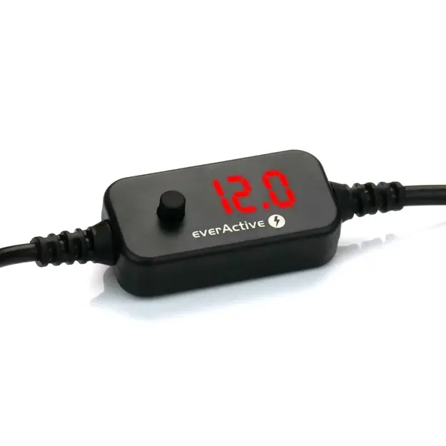 Universāls baro&scaron;anas avots, sprieguma selektors USB-C PD - DC 5V, 9V, 12V, 15V, 20V, 10 savienotāji, everActive AD-PD65