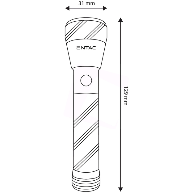 Alumīnija lukturis 1W 1AA 110lm
