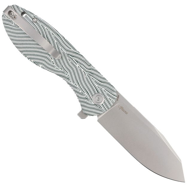 Kubey saliekamais nazis Master Chief White Green G10, Bead Blast AUS-10, ražotājs Keanu Alfaro (KU358B)