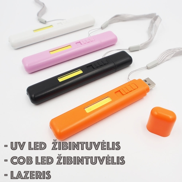 Flashlight with red laser