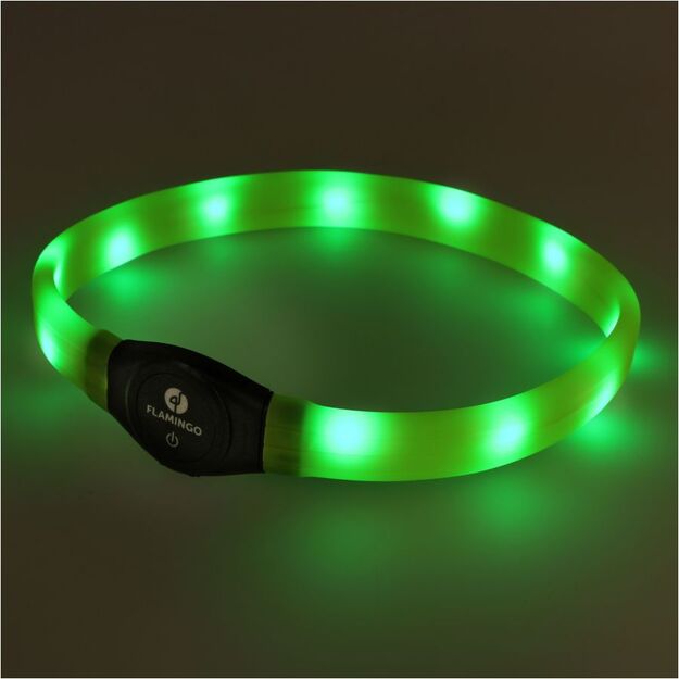 Flamingo Jumbo yellow dog collar