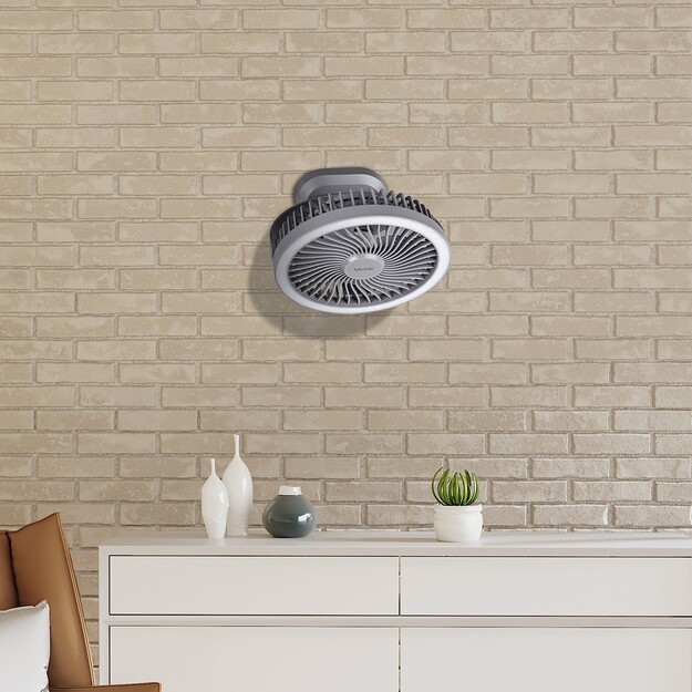 Vayox mobilais uzlādējamais ventilators ar apgaismojumu VA0338G