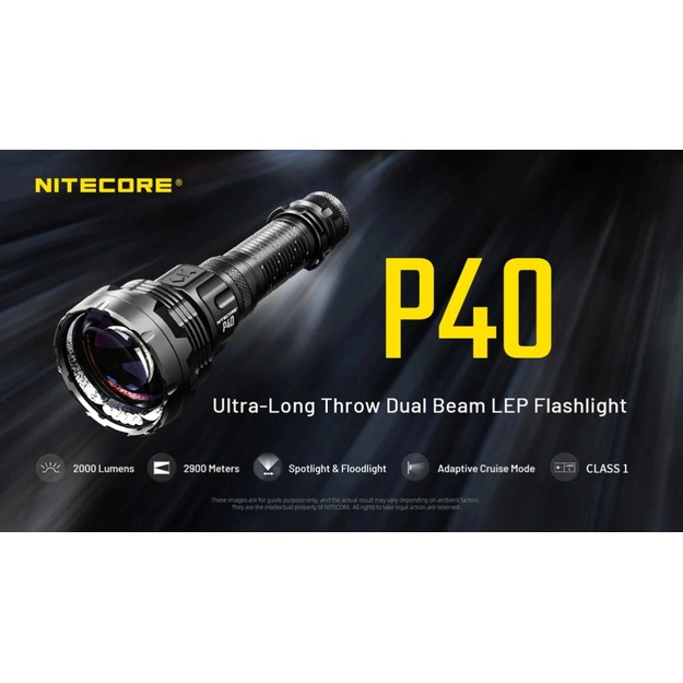Nitecore P40 LEP laser flashlight