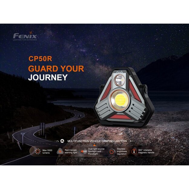 Fenix ​​​​​​CP50R LED kempinga apgaismojums ar USB savienojumu