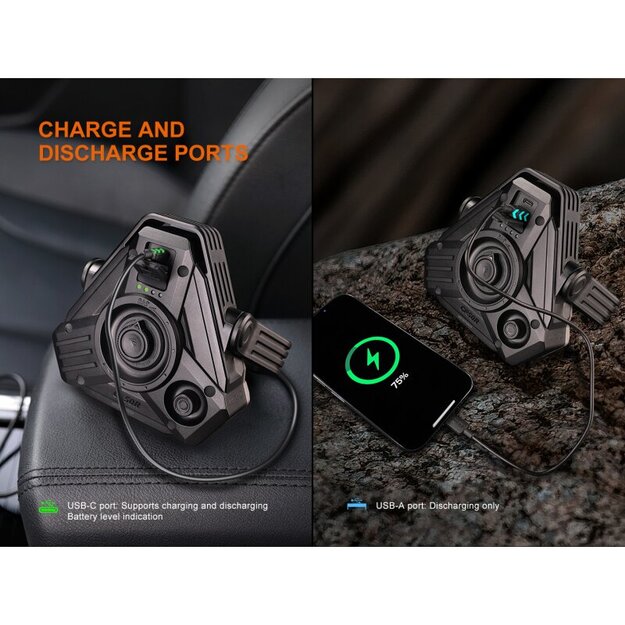 Fenix ​​​​​​CP50R LED kempinga apgaismojums ar USB savienojumu