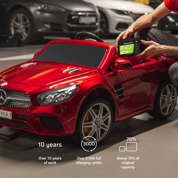 Green Cell LFPGC12V12AH UPS LiFePO4 Akumulators 12,8V 12Ah