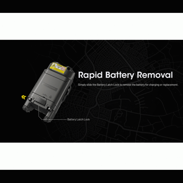 Nitecore NPL25 GL UHi 25 LED 900 lumens weapon light + green laser