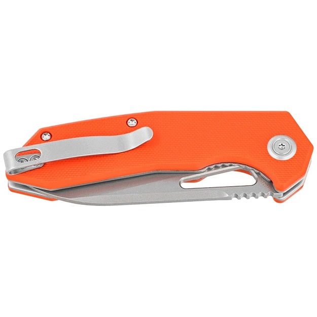 Kubey Vagrant Orange folding knife G10, Sand Blasted 14C28N by Maksim Tkachuk (KU291L)