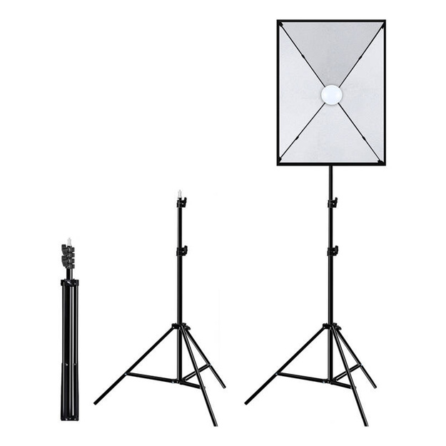 Studio set Puluz LED softbox 50x70cm, tripod, LED bulb 1 pc PU5070EU