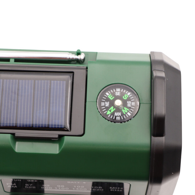 Avārijas radio ar 20000mAh Powerbank Zaļ&scaron;