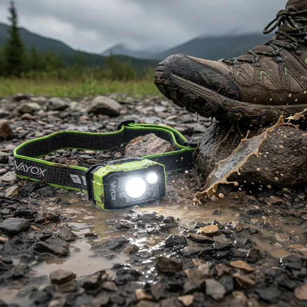 Vayox DUAL HAMMER 500lm Pro sērijas uzlādējams lukturis VA0415