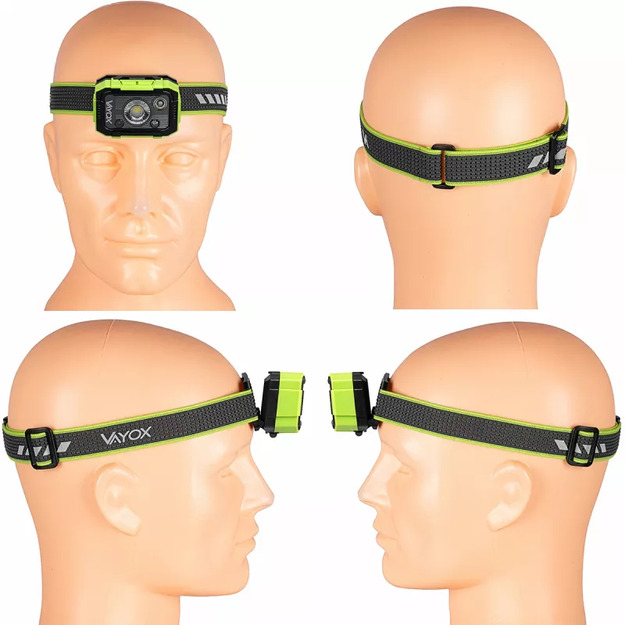 Vayox DUAL HAMMER 500lm Pro sērijas uzlādējams lukturis VA0415