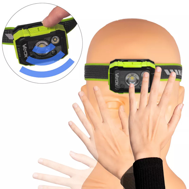 Vayox DUAL HAMMER 500lm Pro sērijas uzlādējams lukturis VA0415