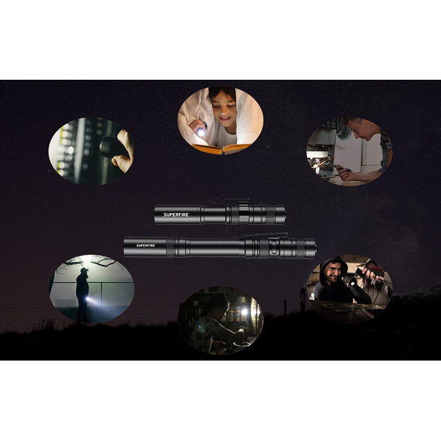 Superfire Universal Flashlight 121lm, L28