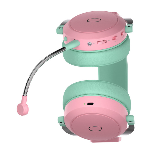 Cooler Master CH351-MC spēļu austiņas (zaļi-rozā)