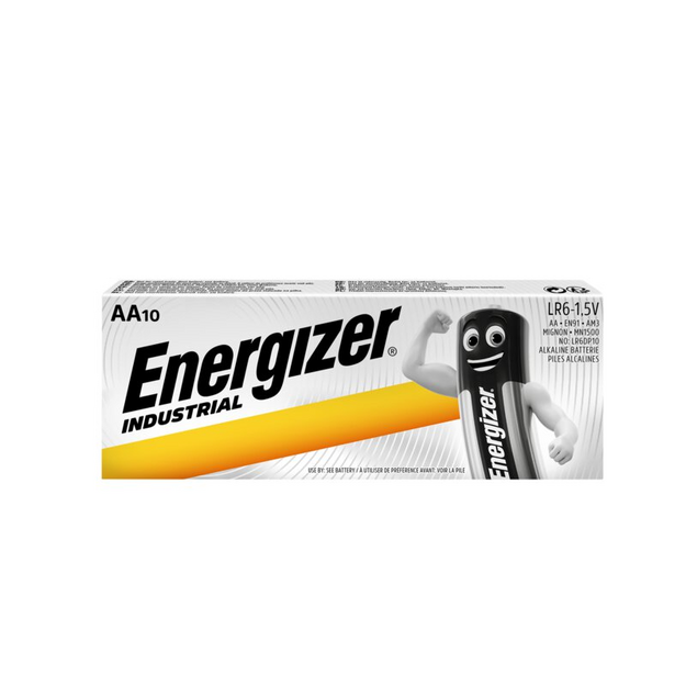 Energizer Industrial AA LR06 baterija, 10x