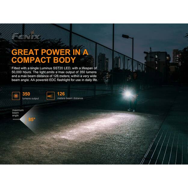 Fenix E20 V2.0 flashlight