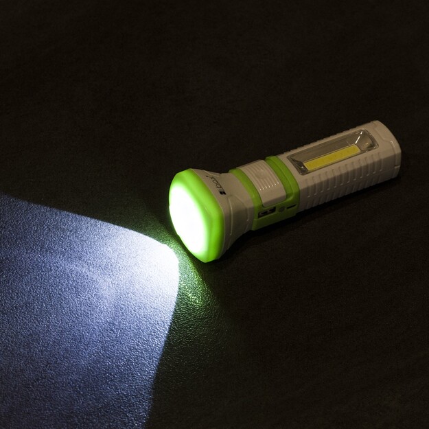 LED COB + 1 LED uzlādējams lukturis LIBOX