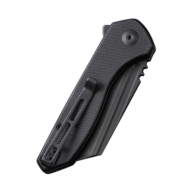 Civivi ExOne Black G10, Black Stonewashed Nitro-V saliekamais nazis, ko ražo Brian Brown (C23036-1)
