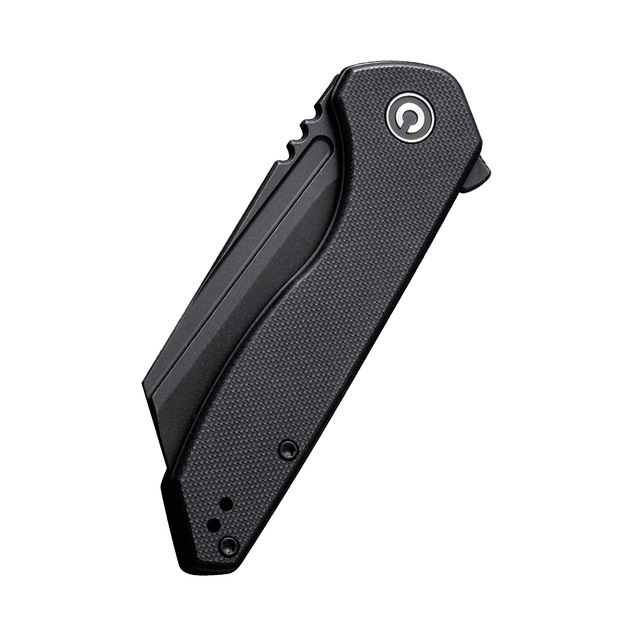 Civivi ExOne Black G10, Black Stonewashed Nitro-V saliekamais nazis, ko ražo Brian Brown (C23036-1)