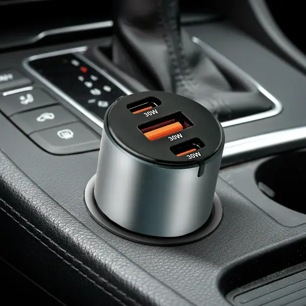 everActive CC-40Q automa&scaron;īnas lādētājs ar QC3.0 USB ligzdu un 2 USB-C PD 60W