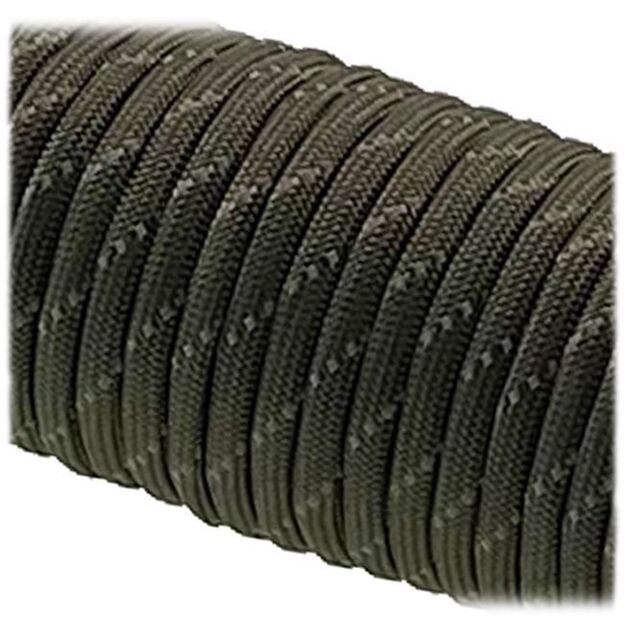 Paracord aukla EDCX 750 Type IV, atstarojo&scaron;a zaļa, 30m