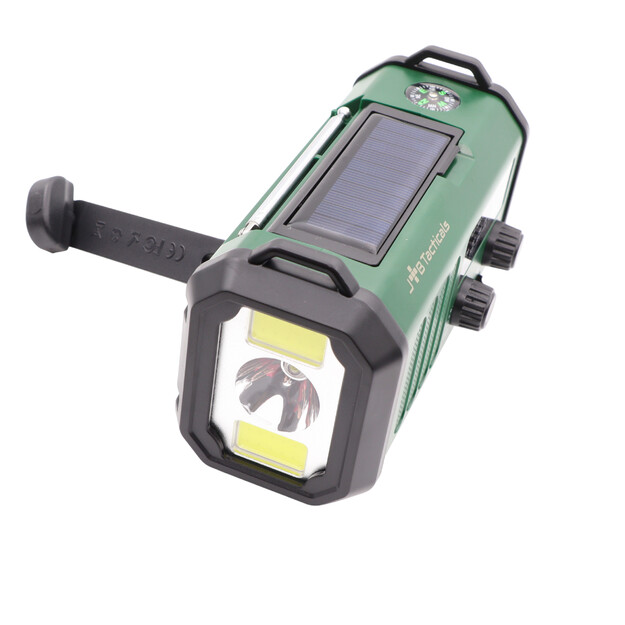 Emergency radio with 20000mAh Powerbank Green