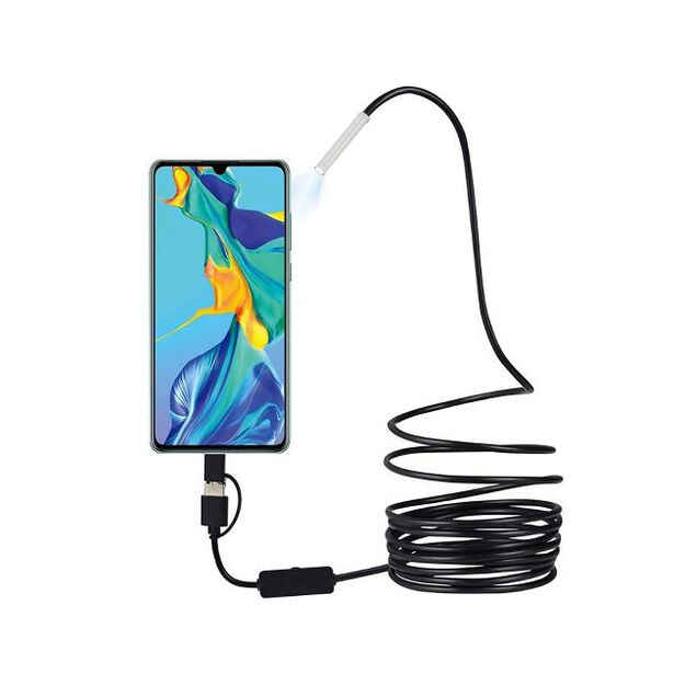 Endoskopa kamera telefonam 3.9mm HD, Type-C / USB boroskops