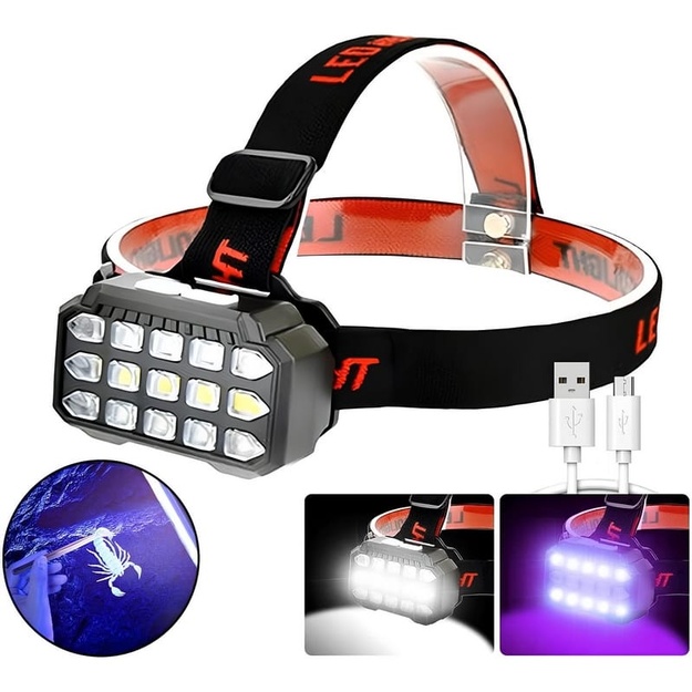 GENETIC UV LED flashlight USB rechargeable SQ-818-UV