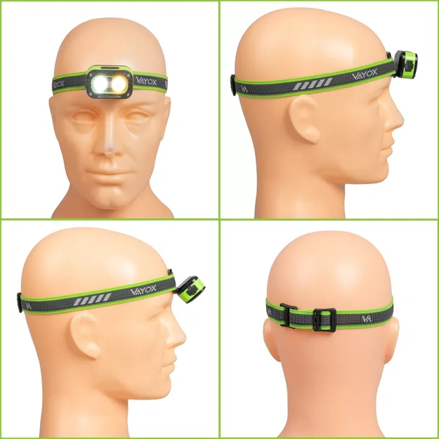 Rechargeable headlamp 2x5W 450lm 800mAh VA0453 Vayox