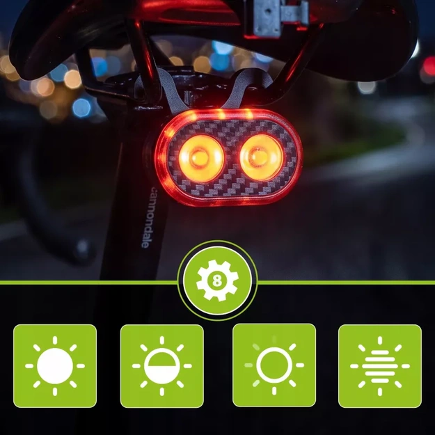 Vayox rear bicycle light 700mAh 200lm IPX6 VAR200