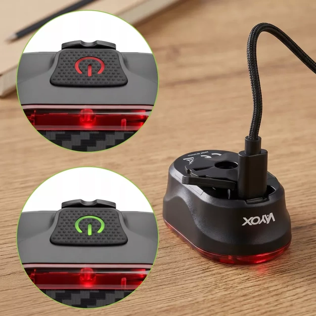 Vayox rear bicycle light 700mAh 200lm IPX6 VAR200