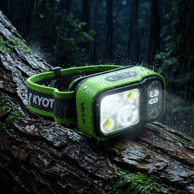 Vayox rechargeable headlamp 220lm 800mAh IPX4 (warm, neutral, red) VA0454
