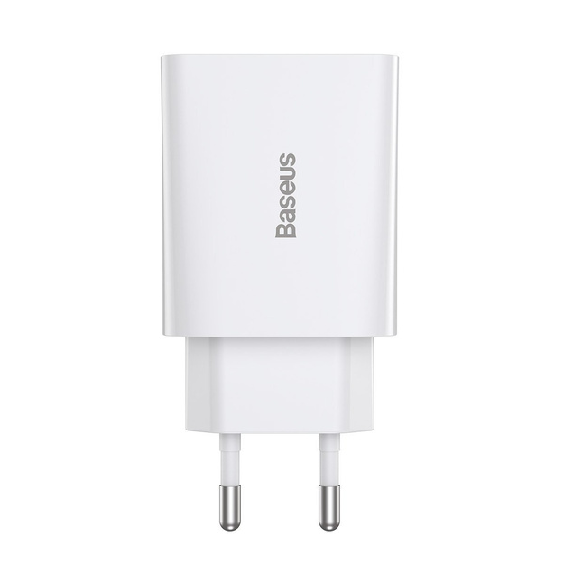 Baseus Speed Mini Quick Charger, USB-C, PD, 3A, 20W (white)